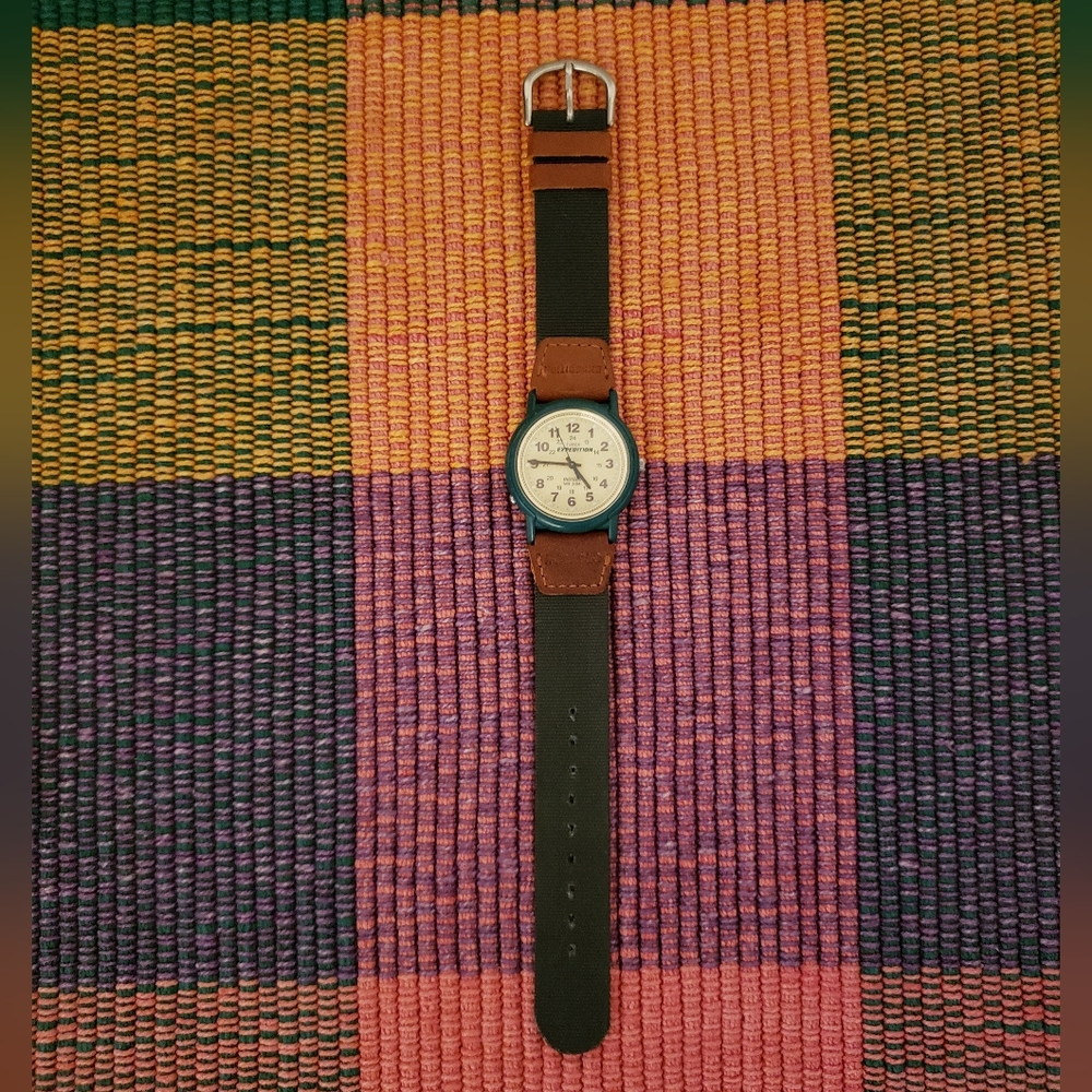 Vintage Unisex Timex Indigo Expedition Wristwatch Pristine Condition Working